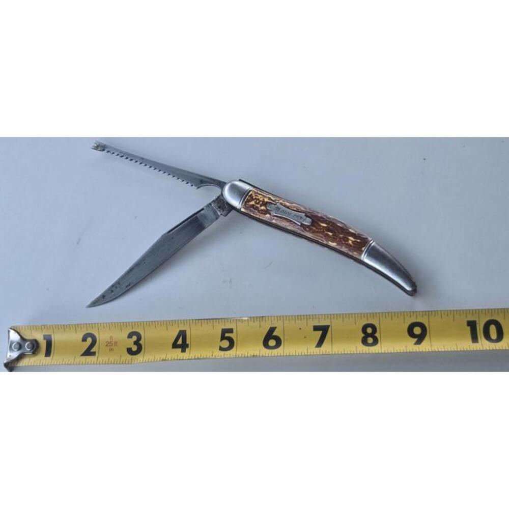 Vintage Imperial Single Blade W Scaler Fish Knife. Pat Pend USA #5E